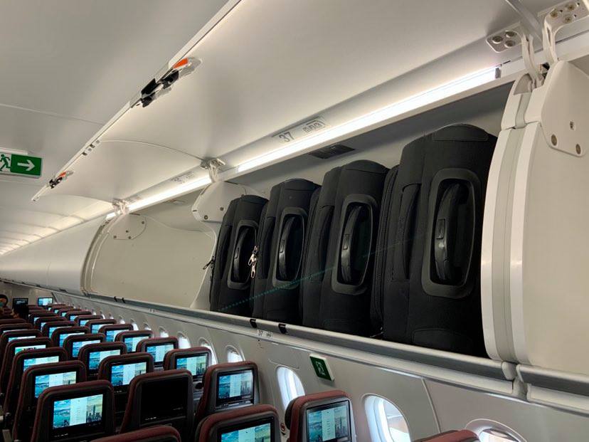 國泰航空全新A321neo 頂置物櫃容