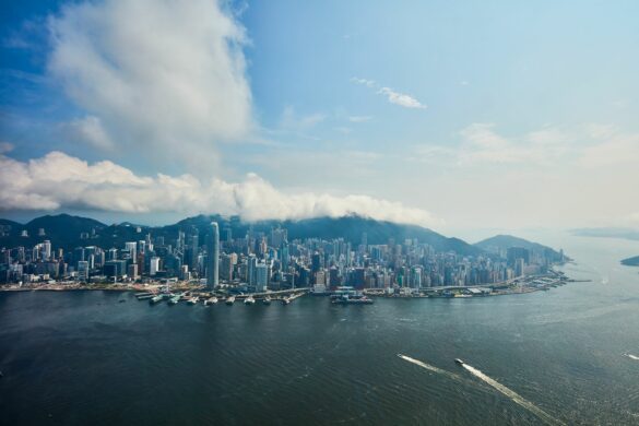 香港麗思卡爾頓酒店 行政豪華維港海景客房觀看景致