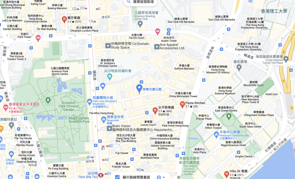 帝樂文娜公館 地圖