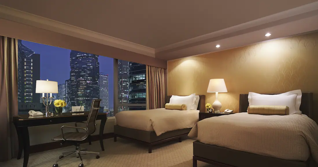 Conrad Hong Kong Twin Bed Deluxe Room